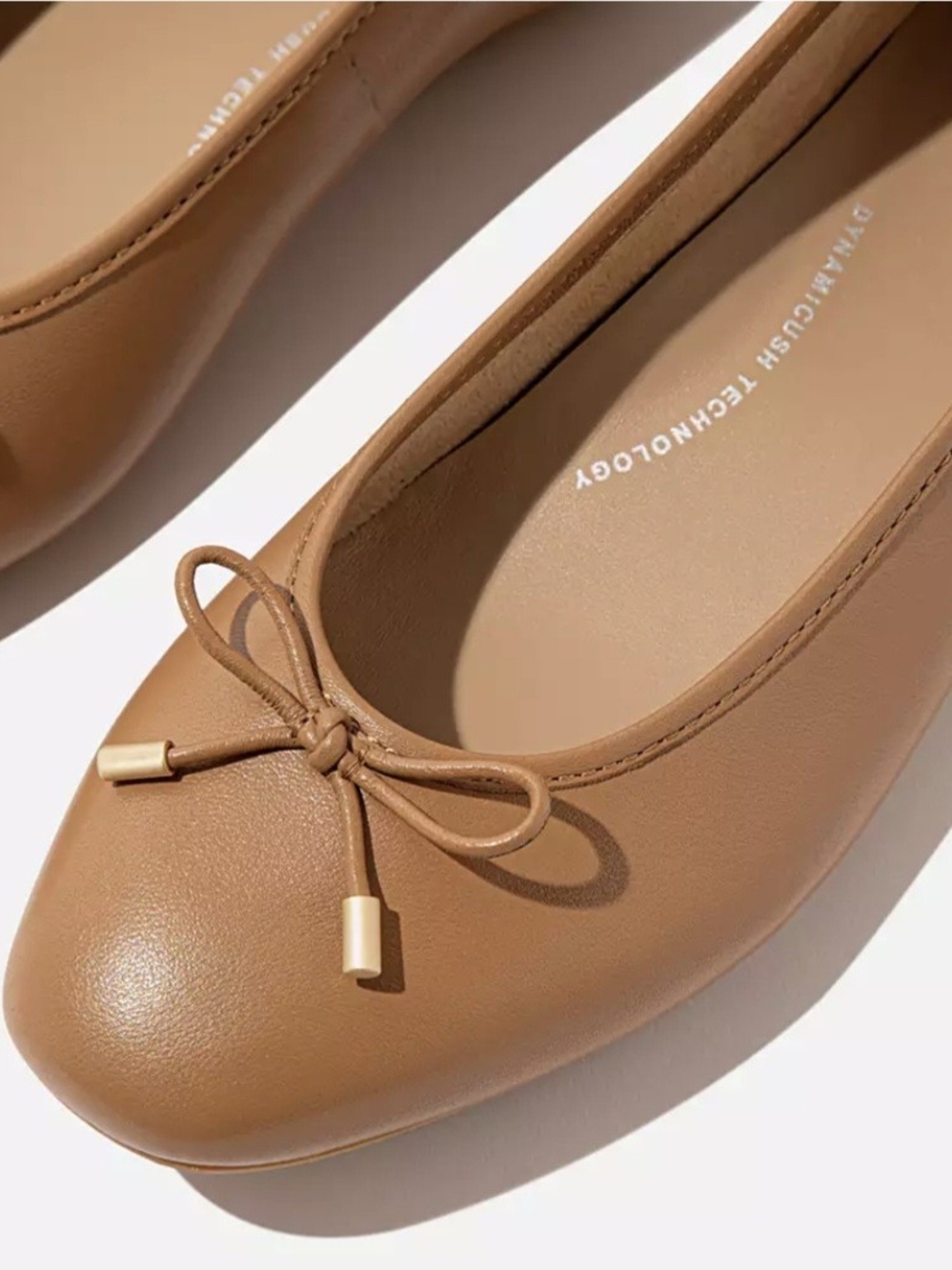 Zara Women's Ballet Flats in Cognac Brown Classic Home Or Office. 100% Leather - Picture 2 of 11